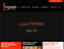 Tablet Screenshot of impact-fitness.co.uk
